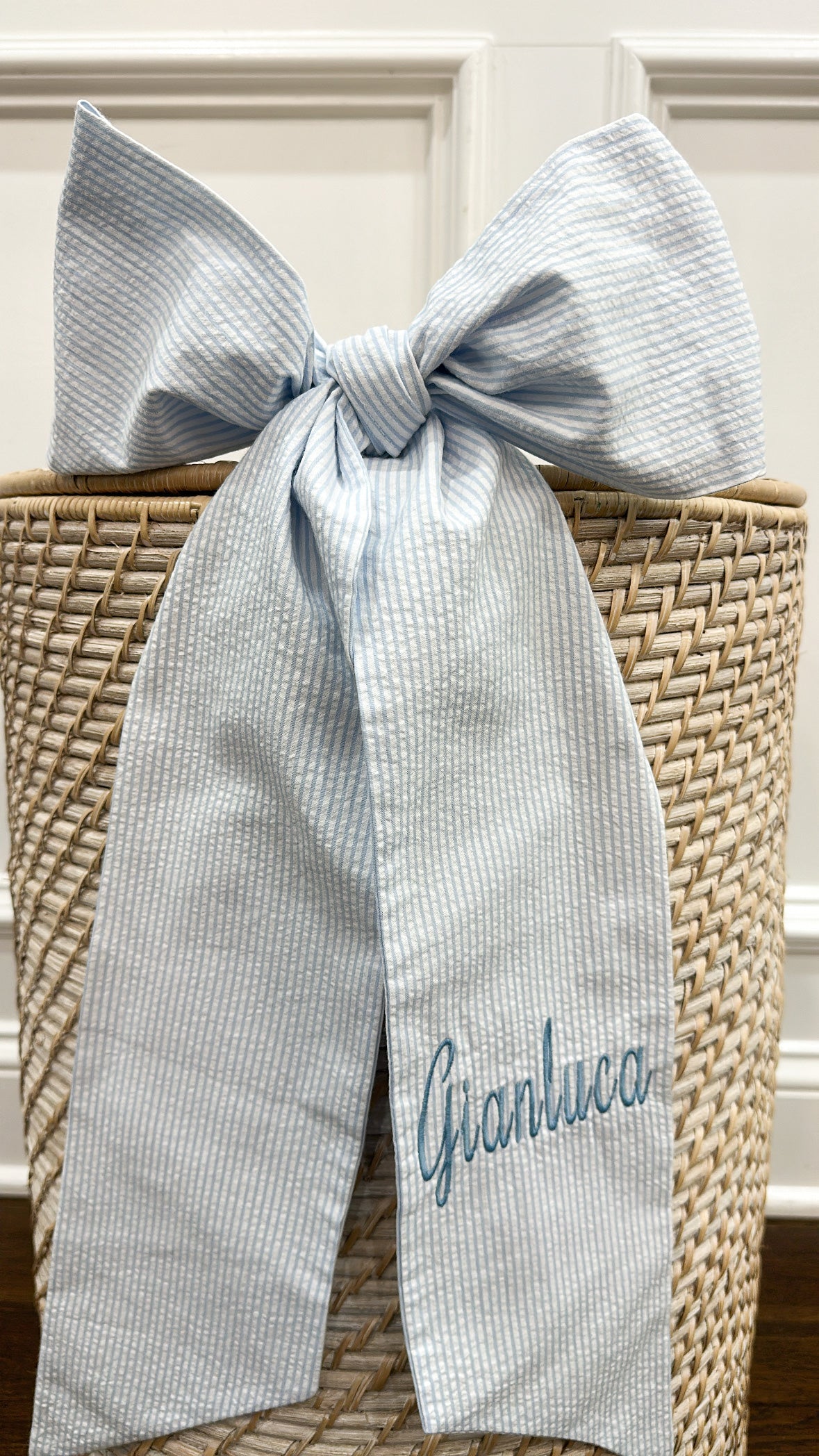 Classic baby bow sash
