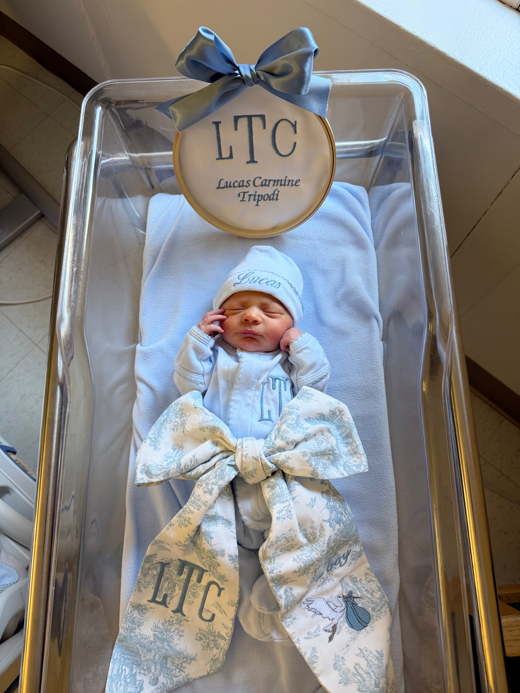 Baby bow sash-It's a Boy