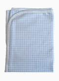 Blue gingham blanket