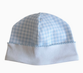 Blue gingham hat